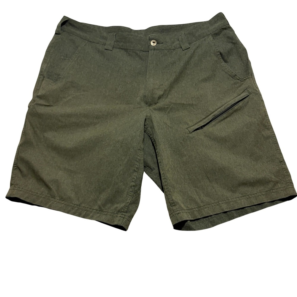 Duluth Trading Co Mens Gray Heathered Utility Shorts Size 38 Cargo